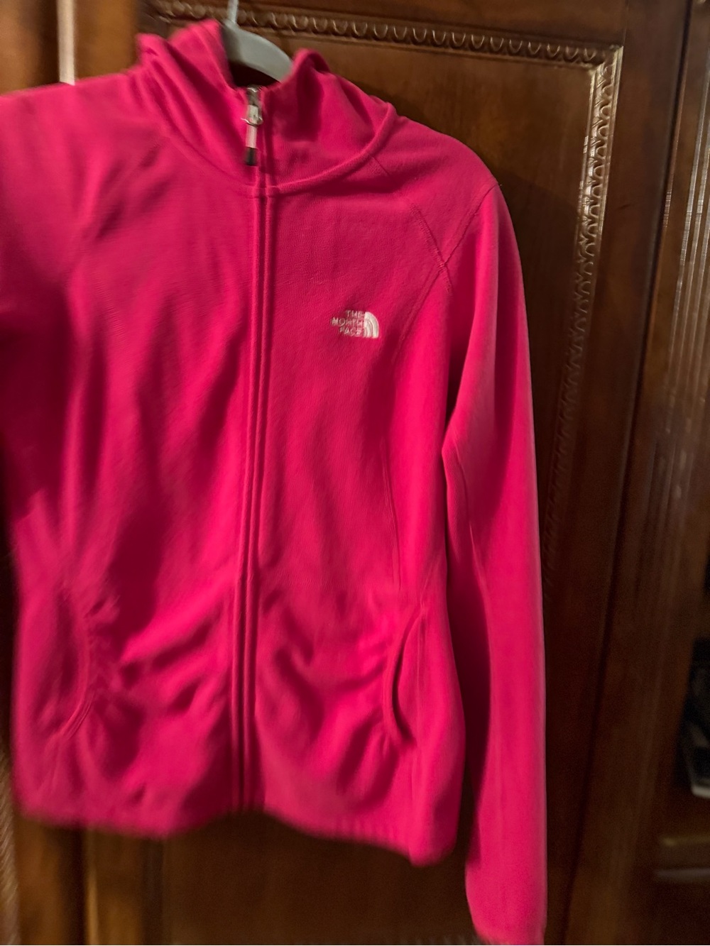The North Face womens pink Fleece Jacket - Full Zip Comfort hooded